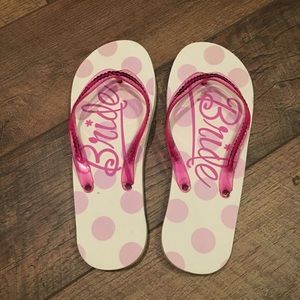 Bride flip flops